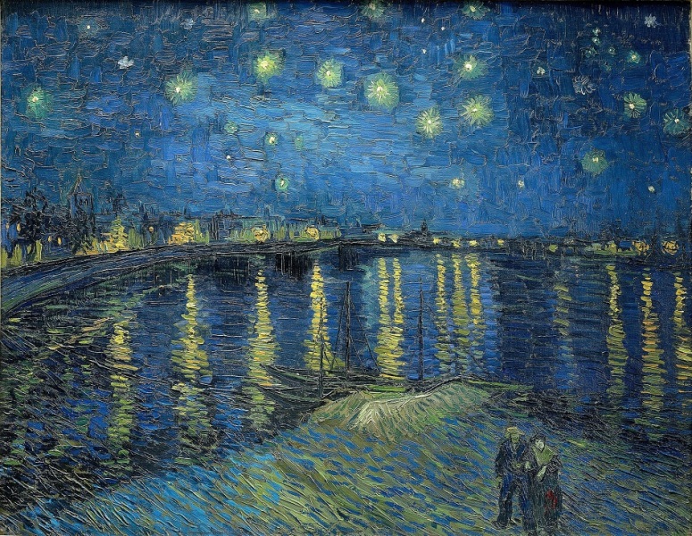 Винсент Ван Гог. «Звёздная ночь над Роной», 1888.jpg